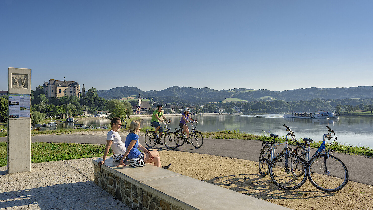 Foto Donauradweg bei Grein