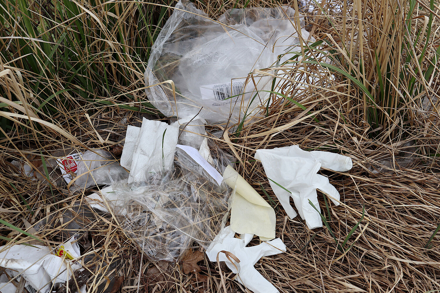 Foto Plastikabfall in der Umwelt