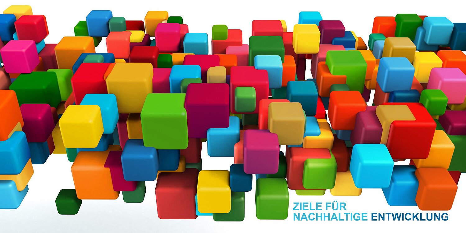 Imagebild Mut zur Nachhaltigkeit - bunte Würfel