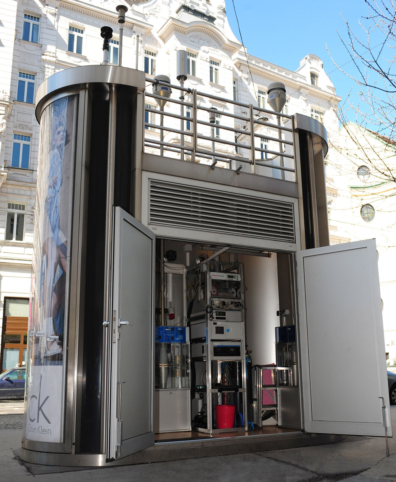 Foto Luftmessstelle auf der Taborstraße in Wien