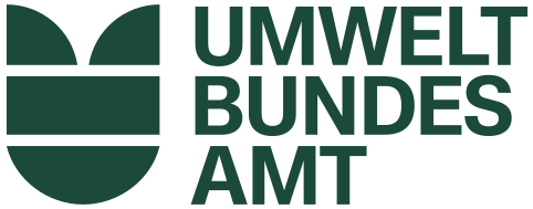 Loge des Umweltbundesamt mit grüner Tulpe