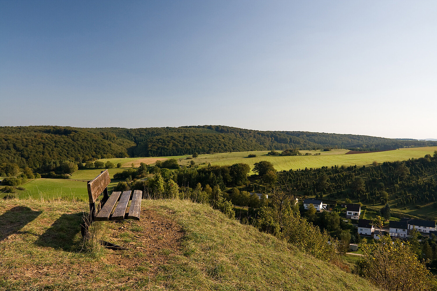 Foto Bank auf Hügel