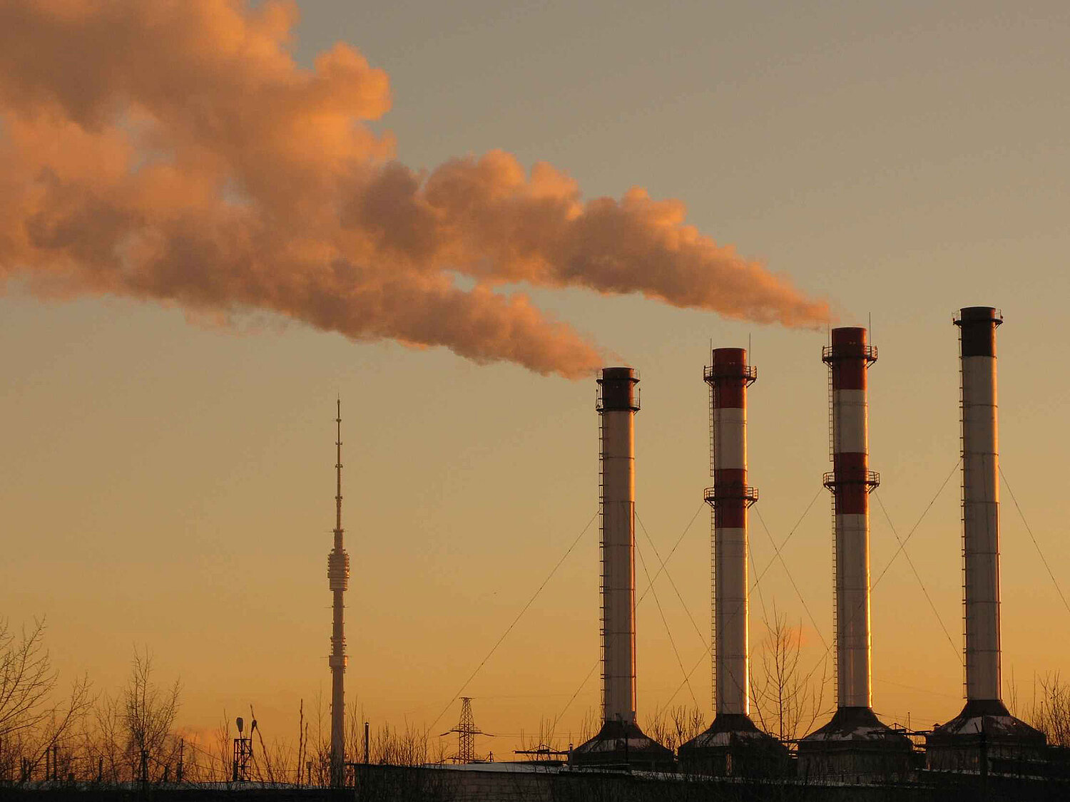 Foto rauchende Schlotte