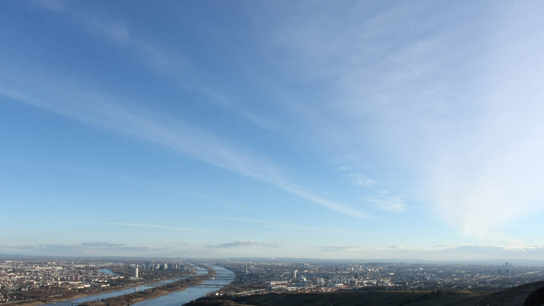 Foto Blick vom Leopoldsberg auf die Donau