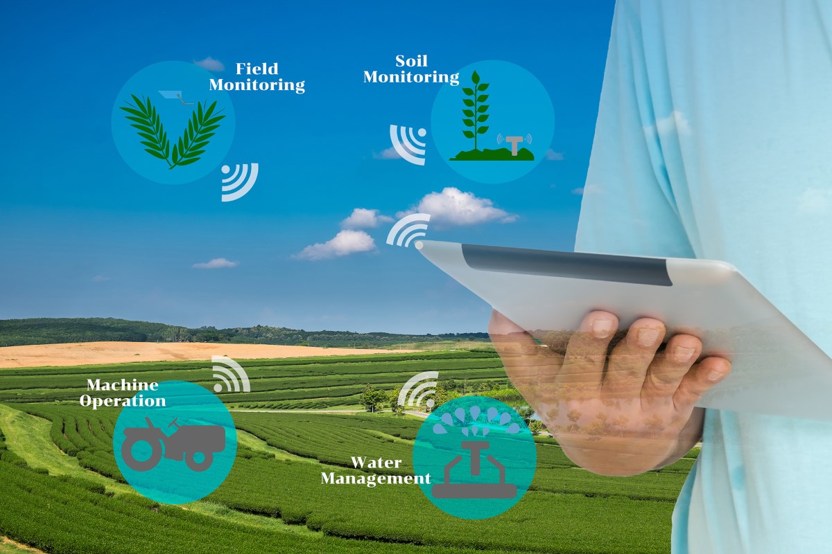 Foto Person mit Tablet