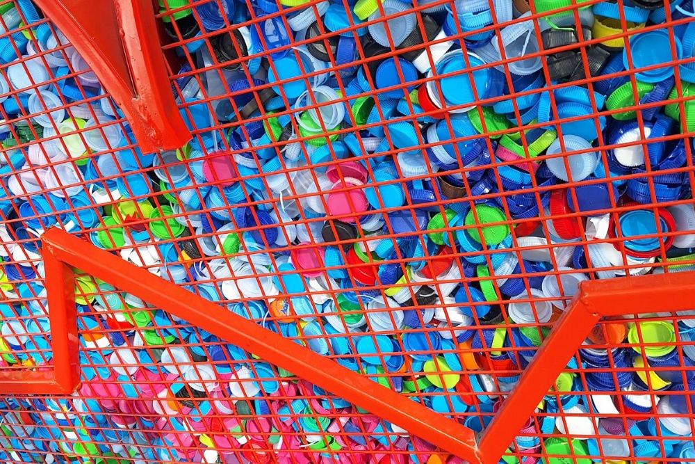 Plastikdeckelsammlung