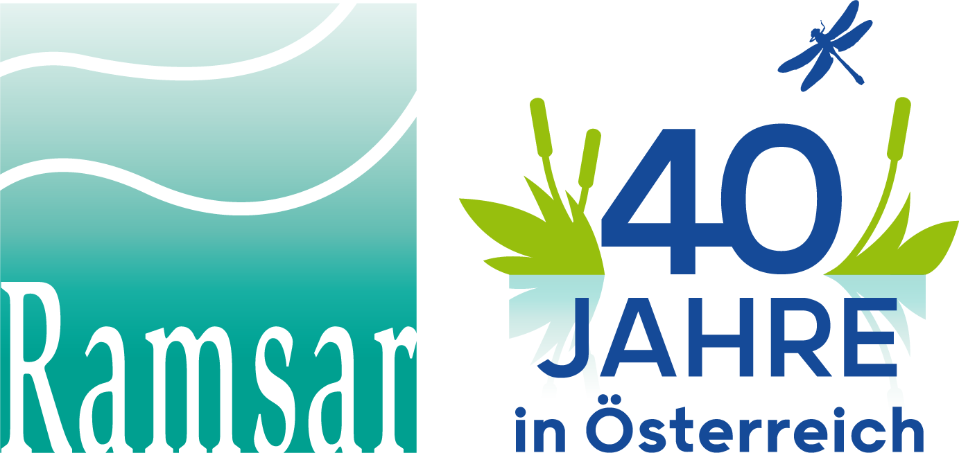 Ramsar Logo 40 Jahre in Österreich 