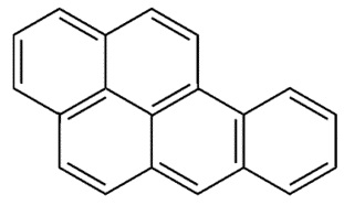 Bild: Strukturformel Benzo(a)pyren