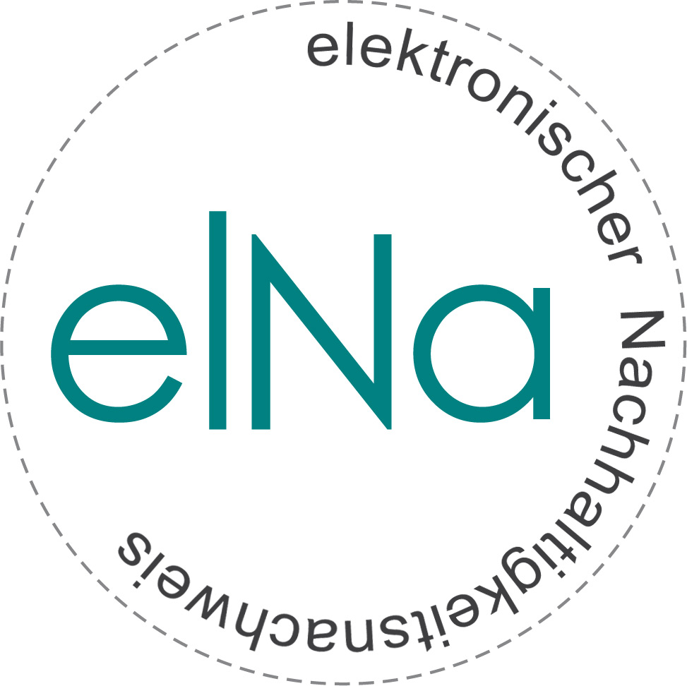 Logo elNA - elektronischer Nachhaltigkeitsnachweis