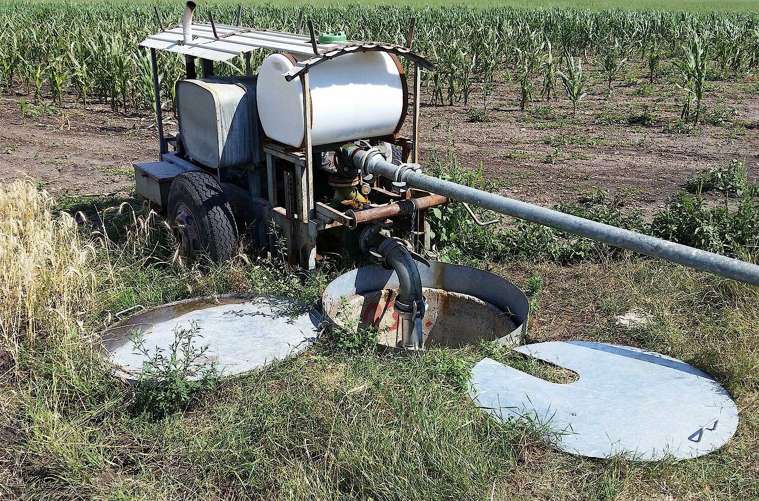 Foto Probenahme Grundwasser